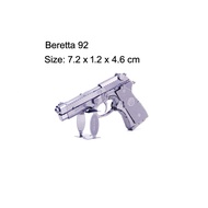 Weapon 3D metal puzzle AK47 black Barrett Sniper rifle Beretta 92 model kit assembly puzzle children