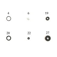 5pcs/pack O-rings for Airbrush Nozzle NT-130 Series Air brush Backup Parts for Nasedal NT-130 NT-131
