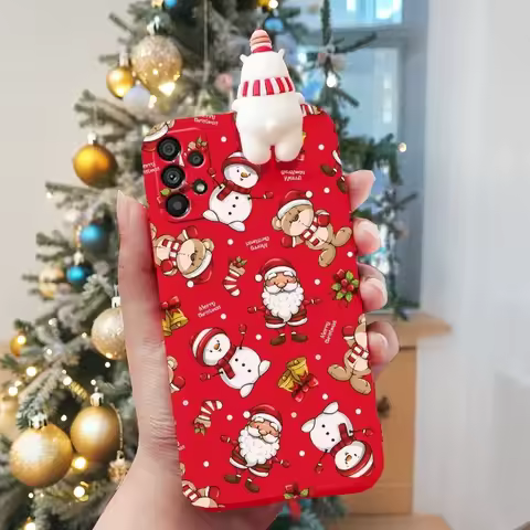 Santa Christmas Case For Samsung Galaxy A17 A06 A07 F16 M16 M34 A72 M54 M55 M35 A21S M13 A04 M14 A73