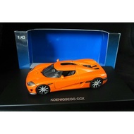 Autoart 1 43 Koenigsegg CCX One of Koenigseggg CCX One of Koenigseggg CCX Supercar, Orange, Detachab