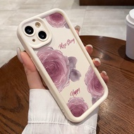 Casing Hp For OPPO Reno5 4G 5G Reno3 Reno4 F Reno4 Lite Reno5 F K Z Reno6 Silikon Case Pink Rose Sof