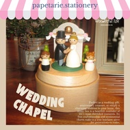 MUSIC BOX WEDDING CHAPEL WOODERFUL LIFE HANDCRAFTED MUSIC BOX
