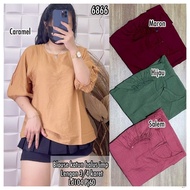 KATUN 68666 Plain 3p4 imp Cotton blouse