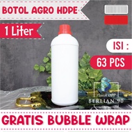 Botol Agro 1 Liter Isi 63 pcs - Botol Plastik Agro 1000 ml Botol Pupuk