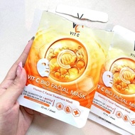 Vit c bio facial mask Nong Chat Mark Whit Korea 33 ml Face Vc 1 Box Contains 6 Sheets.