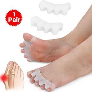 [2件裝] 矽膠 大腳骨 拇指外翻矯正器 腳趾重疊彎曲變形分離 分趾器 拇指外翻 矯正器分離器
