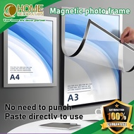 Magnetic Photo Frame Wall  A3 A4 Magnetic Frame Office Decoration Stick Framework Wall Magnetic Fram
