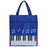 Music Note Bag Portable Tote Bag Music Books Storage Bag Girl Handbag With Handle