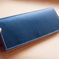 【VULCAN 兩折對開長夾】義大利植鞣牛革 自選配色 可訂製無扣