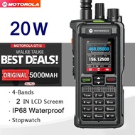 20W High Power Motorola Walkie Talkie 50Km Radio GT12 TYPE-C Charge Long Distance Intercom IP67 Wate