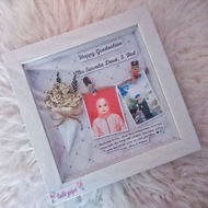 FLOWER IN FRAME BIRTHDAY GRADUATION GIFT SIZE 23X23 CM