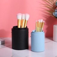 Portable Travel PU Leather Makeup Brush Tools Holder Cosmetic Pens Storage Cup Case Box Makeup Tool Organizer