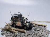 Master 1:64合金模型！Defender110原版，迷彩森林版，2款預售中，，限量999台 。普通版/精美版含11件定制版配件