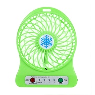 LED Portable Rechargeable Fan Air Cooler Mini Operated Desk USB 18650 + Battery