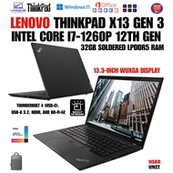 Lenovo ThinkPad X13  G1- G2- G3-  i5 - i7  32GB DDR4 RAM, 512GB NVMe M.2 SSD, 13.3-inch FHD  IPS ant