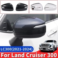 For Toyota Land Cruiser 300 2021-2025 2024 Rearview Mirror Covers LC300 Exterior Decoration  Accesso