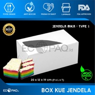Cake Box - Cake Box - Cake Box - Cake Box - 20x12x9 cm - Mica TYPE A - PLAIN WHITE (20 pcs)