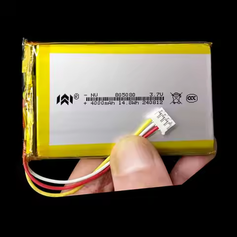 3.7V 4000mAh 805080 JST 2.0mm 3Pin Lithium Li-ion Polymer Battery For GPS PSP DVD PAD Tablet PC Lapt