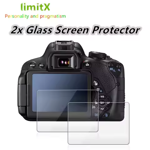 2x Glass LCD Screen Protector For Canon EOS R100 R50 R10 R8 R7 R6 R RP 250D 4000D 2000D 90D 80D 850D
