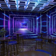 Custom wallpaper mural  KTV Private Room Bar Internet Cafe Wallpaper Esports Arena Space Cabin wall 