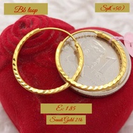 21K LOOP EARRING SAUDI GOLD PAWNABLE