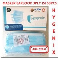 HYGENIX SURGICAL FACE MASK 3PLY THICK CONTENTS 50 PCS