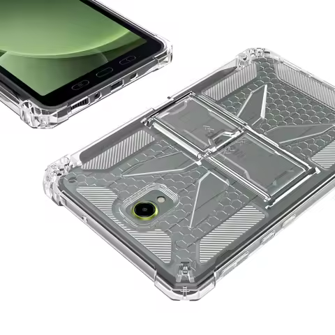 Soft Shockproof Funda For Samsung Galaxy Tab Active5 Active3 8" Tablet Case Pencil Holder Clear TPU 