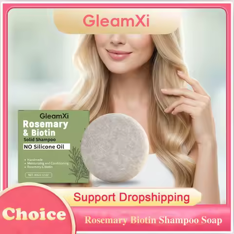 Rosemary Biotin Shampoo Soap Anti-Hair Loss Fluffy Thickening Strengthening Hair Growth Hydrating Sm