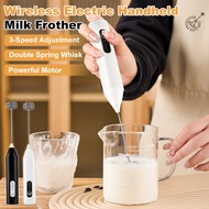 【Quick and Wireless Frothing】 Portable Electric Handheld Milk Frother for Homemade Coffee Milk Froth