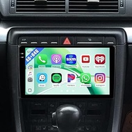 4+64G Android 15 Car Radio for Audi A4 S4 RS4 2002-2008, 9" Touchscreen for Audi A4 Car Stereo, Wire