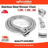 sgPlumbMart 304 Stainless Steel Shower Chain Flexible Hose Spring Shower Hose Instant Heater Bathroo