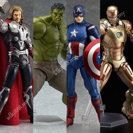 Figma The Avengers Iron man Captain America Thor Odinson Hulk 026 271 216 266 Articulado Action Figure Model Dolls