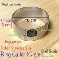 Cetakan Donat Cromboloni Kue Roti Bulat 10cm Tinggi 5cm Stainless Steel TEBAL Chef Grade / Ring Cutt