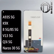 For Realme 8 8S 5G Narzo 30 V13 Q3i LCD Display Touch Screen Panel Digitizer For A93S 5G K9X LCD