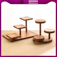[SONONIA] Wood Cake Stand Cupcake Tower Lightweight Sturdy Practical Wooden Plant Stand