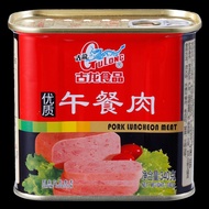 Gulong Luncheon Meat Gulong High-Quality Luncheon Meat Canned Food 340g Instant Breakfast Hot Pot Lu