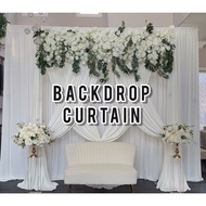 BACKDROP PELAMIN / EVENT JERSEY MATTE / WEEDING OUTDOOR DECORATION / TIRAI / BACKGROUND