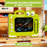 TAIYO Drawing Board Dinosaur Color 6 Inch Premium Quality LCD Writing Tablet Dino Hand Gambar Papan