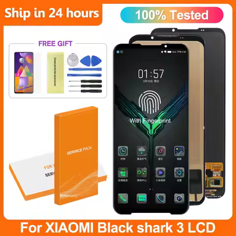 6.67" AMOLED Screen For Xiaomi Black Shark 3 LCD Display Touch Digitizer Assembly Black Shark 3 KLE-