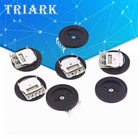 10pcs 1K 2K 5K 10K 20K 50K 100K 500K 500R B103 B104 B503 B502 3pin 5pin volume Dial Wheel Potentiome