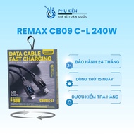 Remax CB09 C-L 240W fast charging cable, super fast charging, stable data transmission, durable and 