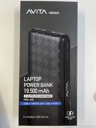 AVITA LAPTOP POWER BANK 19500 mAh Black 手提電腦外置充電器 黑色