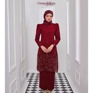 [PRELOVED] BALKISS RIAW BY LEEYANARAHMAN (HOT RED, XXL)