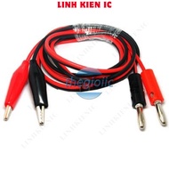 [2 Pieces]- bag Alligator Clip Wire Banana Connector Head 4mm 1500V 6A Length 1m Linhkien IC