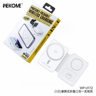 ชาร์จไร้สายแบบพกพาขนาดเล็ก WEKOME Mini 3-in-1 สำหรับ Apple 12-15 โทรศัพท์มือถือ iwatchS9 นาฬิกา Ultr