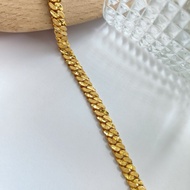 Emas 916 Rantai Tangan Lipan Pasir