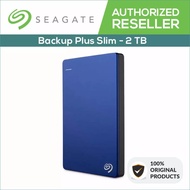 2024 Seagate 2TB HDD Backup Plus Slim Portable External Hard Disk Drive USB 3.0 (Blue)