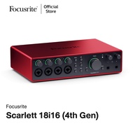 Focusrite Scarlett 18i16 (4th Gen) อุปกรณ์บันทึกเสียง โฮมสตูดิโอ USB Audio Interface