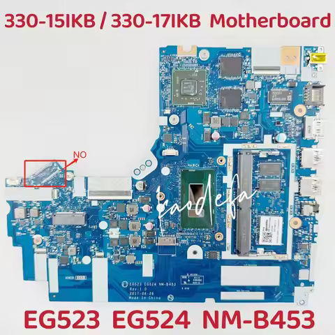 NM-B453 for Ideapad 330-15IKB 330-17IKB Laptop Motherboard CPU I3-7020U I5-8250U GPU:N530_2G ARM 4G 