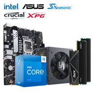 【重磅價】Intel【10核】Core i5-14400+華碩 PRIME B760M-K D4-CSM+美光 Crucial PRO DDR4-3200 16G*2+威剛 XPG S70 BLADE 1TB+海韻 Focus GX-650